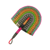 Bolga African Fan - Coloured Design 1
