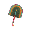 Bolga African Fan - Coloured Design 2