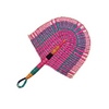 Bolga African Fan - Coloured Design 7