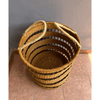 Laundry Basket - Ochre with Black Net