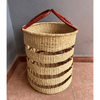 Laundry Basket - Natural with Ochre Net