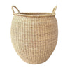 Pot Laundry Basket - Natural with Short Handles