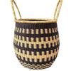 Pot Laundry Basket -  Black Checkers