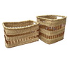 Rectangle Basket - Natural with Ochre Net
